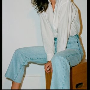 aritzia denim forum Farrah wide leg jeans 24